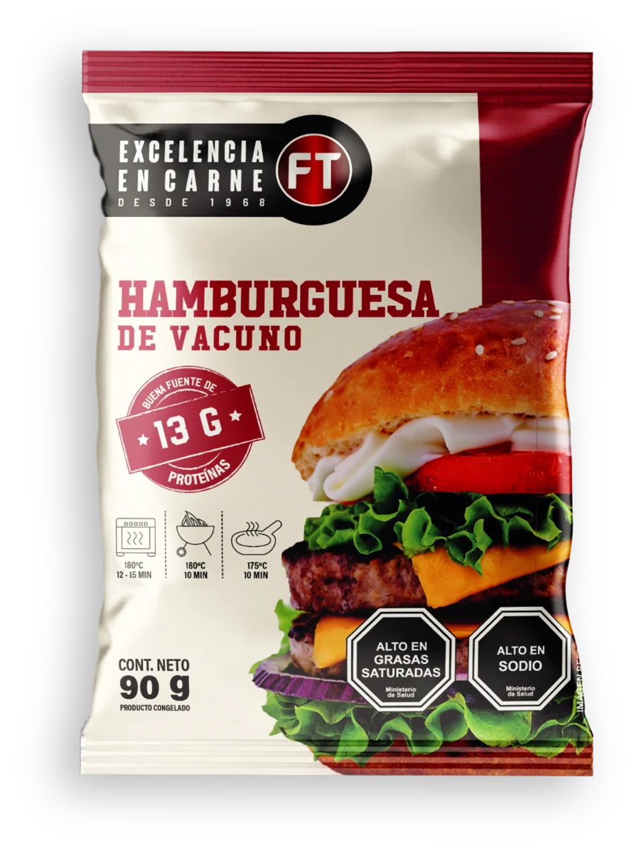 Envase Hamburguesa 90 g FT