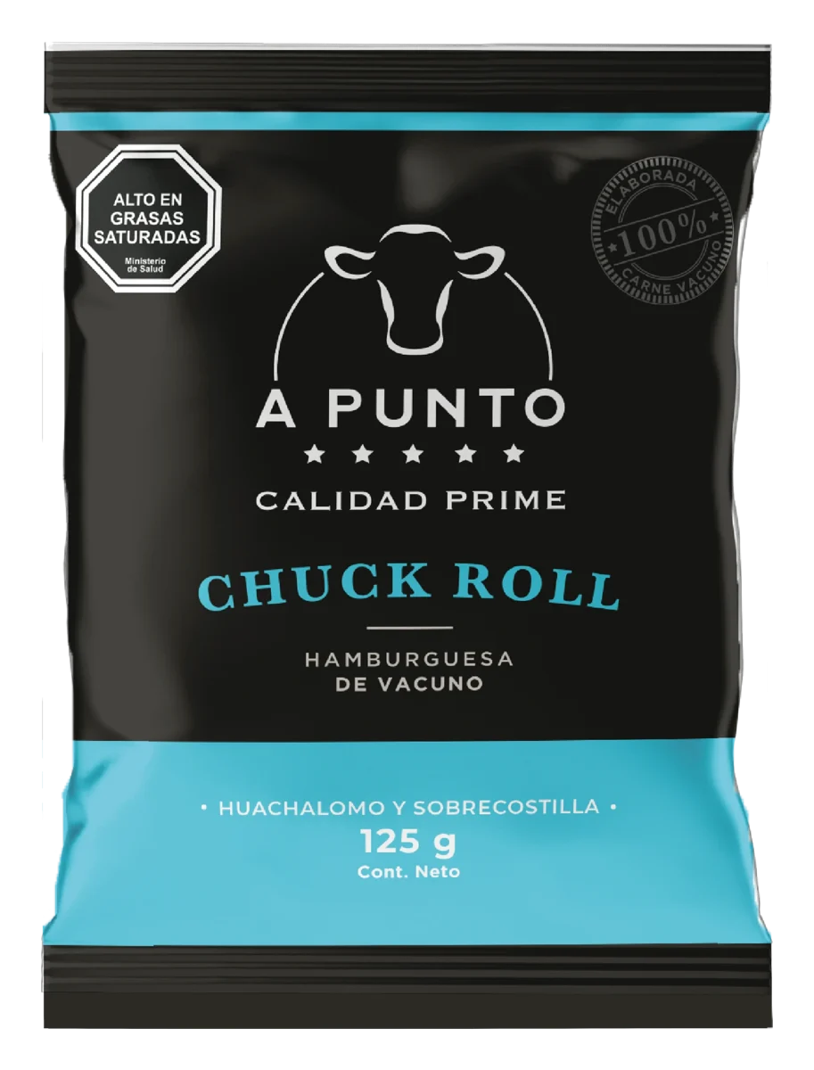 Envase Hamburguesa Chuck Roll 125 g A Punto